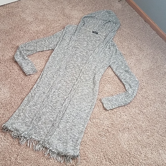 Ceny gray knitted button free cardigan - Picture 2 of 6